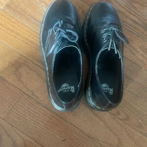 Dr. Martens Black Leather Platform Boots